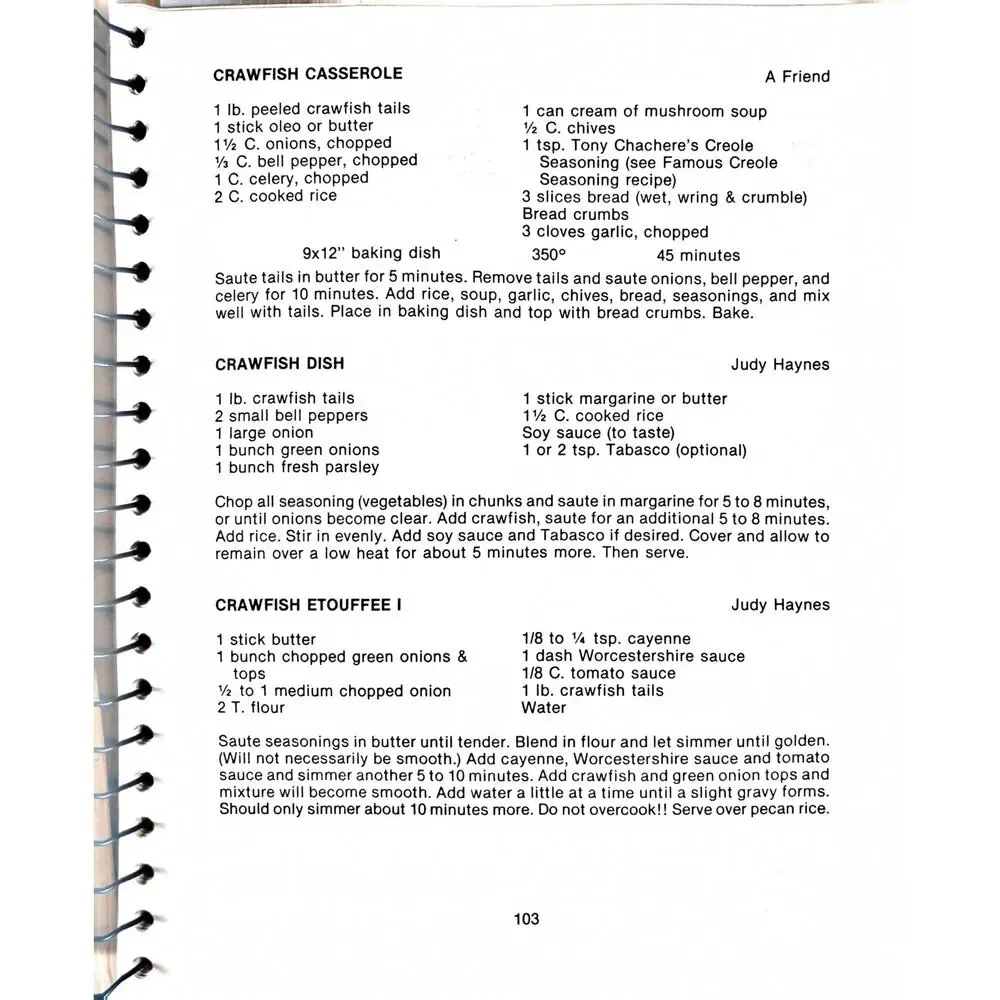 Let's Pig Out! Louisiana Cookbook Crawfish Jambalaya Humorous Illustrations